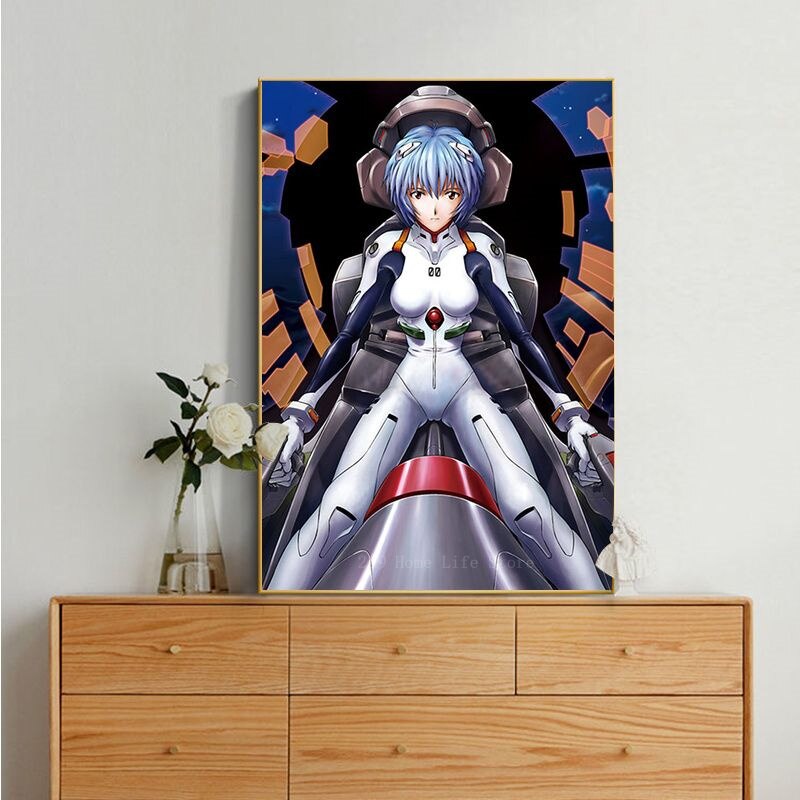 Ayanami Rei Classic Vintage Evangelion Wall Art