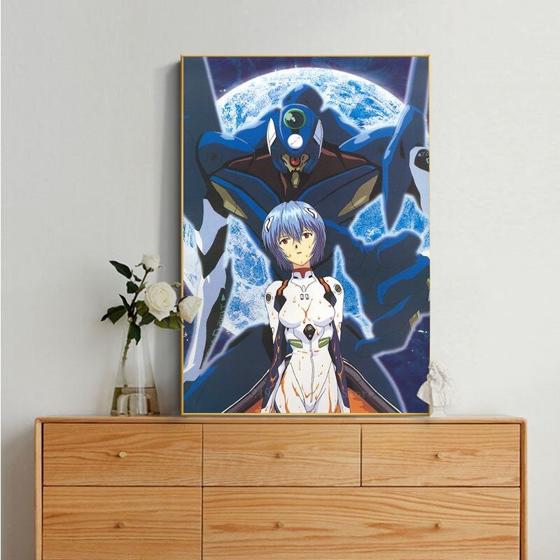 Ayanami Rei Evangelion Classic Vintage Decoracion Painting Wall Art