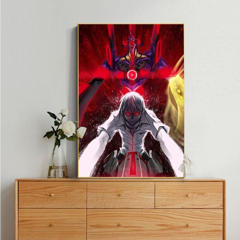 Ikari Shinji Evangelion Classic Vintage Decoracion Painting Wall Art