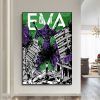 E Evangelion Anime Whitepaper Poster Whitepaper Sticker DIY Room Bar Cafe Decor Art Wall Stickers 6 - Neon Genesis Evangelion UK Store