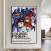E Evangelion Anime Whitepaper Poster Whitepaper Sticker DIY Room Bar Cafe Decor Art Wall Stickers 7 - Neon Genesis Evangelion UK Store