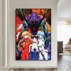 E Evangelion Anime Whitepaper Poster Whitepaper Sticker DIY Room Bar Cafe Decor Art Wall Stickers 8 - Neon Genesis Evangelion UK Store