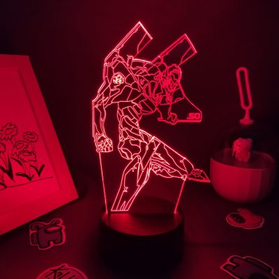 EVA 02 Light Anime Figure RGB 3D led Night Light Birthday Fun Gift for Friend Lava scaled 1 - Neon Genesis Evangelion UK Store